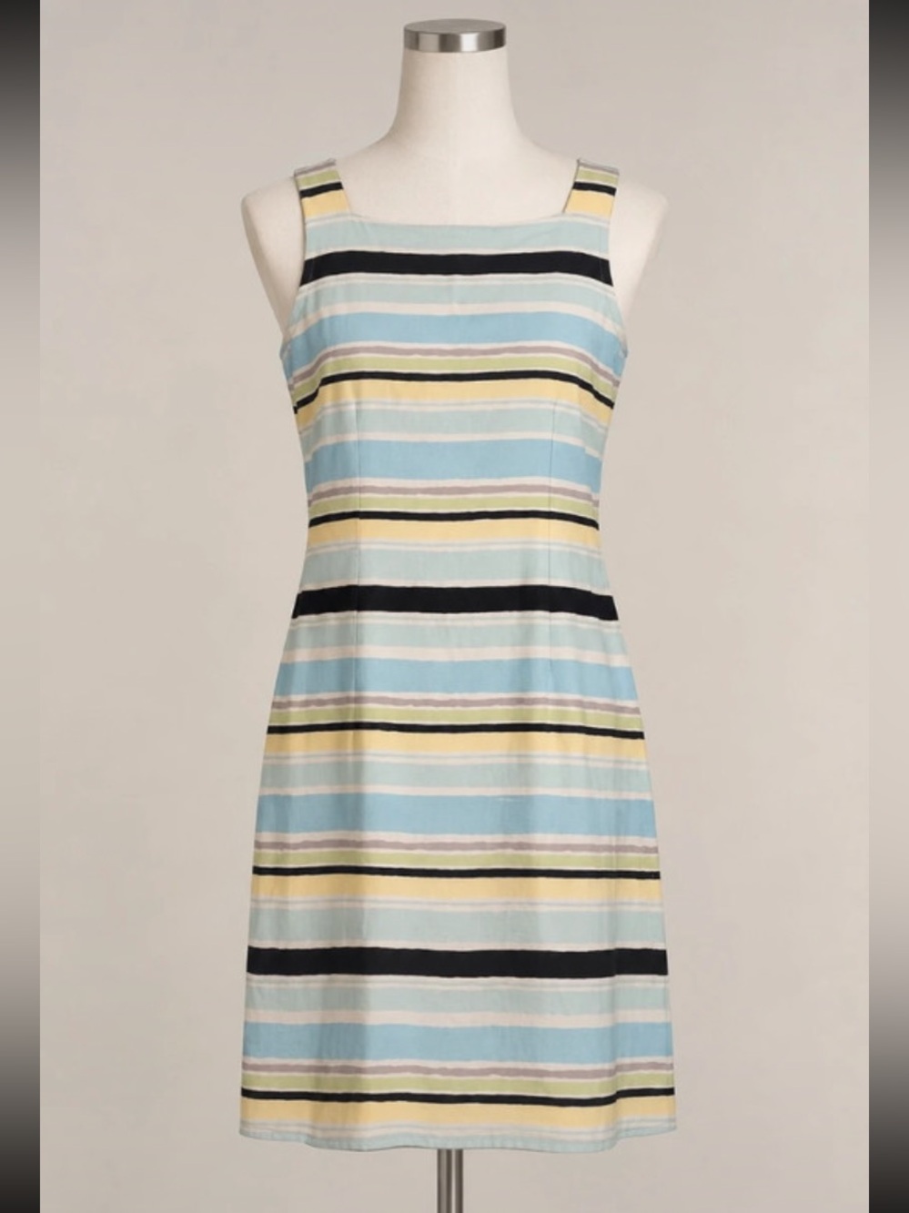 Kay unger pastel striped dress size 2